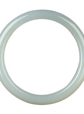 和田玉手镯女款玉镯子淡烟紫