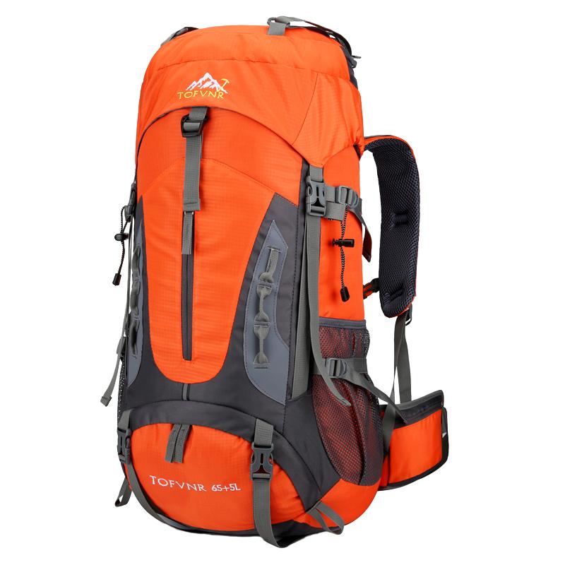 专业户外登山65+5升超轻便大容量旅行背囊徒步露营通用背包50L75L