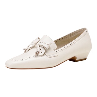 MILLIE'S/妙丽官方新款法式复古小皮鞋女粗跟气质高跟鞋日常通勤