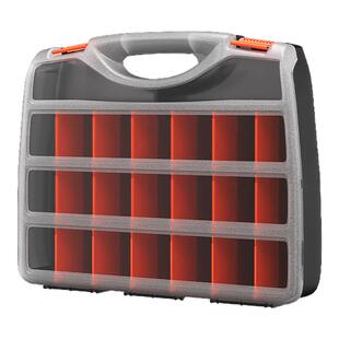 德力西电气零件收纳盒钻头整理箱工具盒子分类分格手提式螺丝收纳