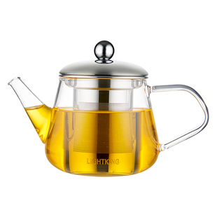 明尊L-05茶壶玻璃泡茶家用茶水分离耐高温单壶器茶杯专用水壶茶具