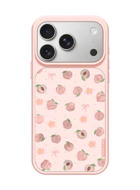 粉色水蜜桃适用苹果17手机壳iphone17promax新款13磁吸16promax创意ins风15个性17pro简约16pro高级14外壳12