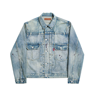 TBR x atts 联名定织赤耳雨落竹节type2水洗牛仔夹克