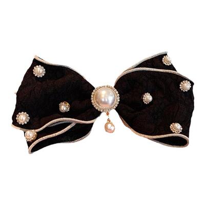 森女系甜美浪漫蝴蝶结发夹