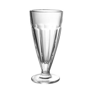 网红玻璃杯加厚饮品杯饮料杯创意奶昔杯透明冰激凌杯果汁杯奶茶杯