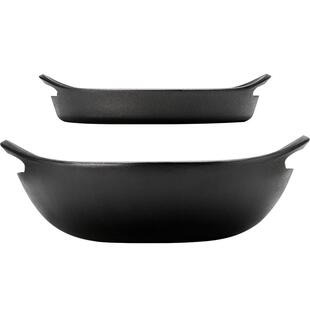 归禾器家用无涂层铸铁锅炒锅双耳铁锅炒菜锅老式生铁锅煎锅不粘锅