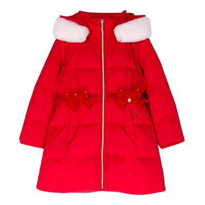 IVYHOUSE洋气红色中长款羽绒服