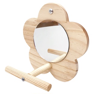 鹦鹉玩具站杆小鸟秋千镜子啃咬解闷益智鸟笼装饰旋转站架牡丹玄凤