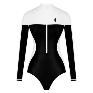SISIILEE西西里浪浪衣 长袖防晒泳衣女运动冲浪服 温泉连体泳衣女