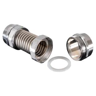 4/6分304不锈钢波纹管1寸中央空调金属进水软管DN20风机盘连接管