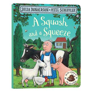 小房子变大房子英文原版 A Squash and a Squeeze朱莉娅唐纳森英语启蒙纸板书 搭小猴子找妈妈 小海螺和大鲸鱼 查理库克最喜欢的书