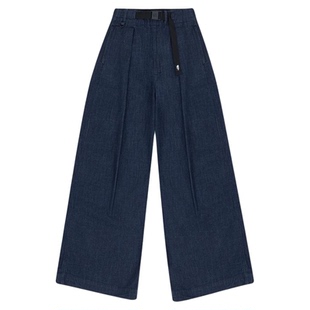 北面UE设计师款丹宁牛仔阔腿裤女宽松户外新款TheNorthFace|8FUT