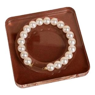 透明亚克力手串手镯手链盘串珠盘设计饰品展示架轻奢拍照美观