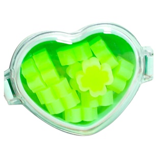 奇好新款随心草爱心盒橡皮卡通造型少女心女孩用盒装小星星橡皮擦