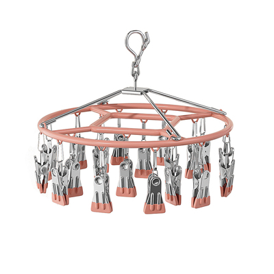 不锈钢阳台晾衣架晒袜子夹子神器