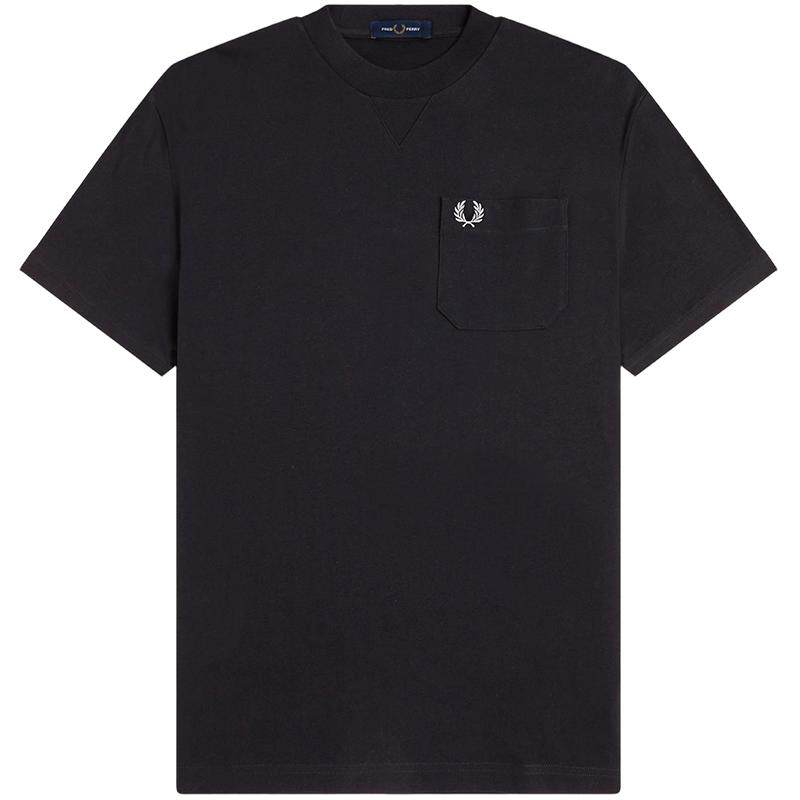 FRED PERRY男士休闲T恤2026春季新款宽松圆领麦穗刺绣短袖衫M2408