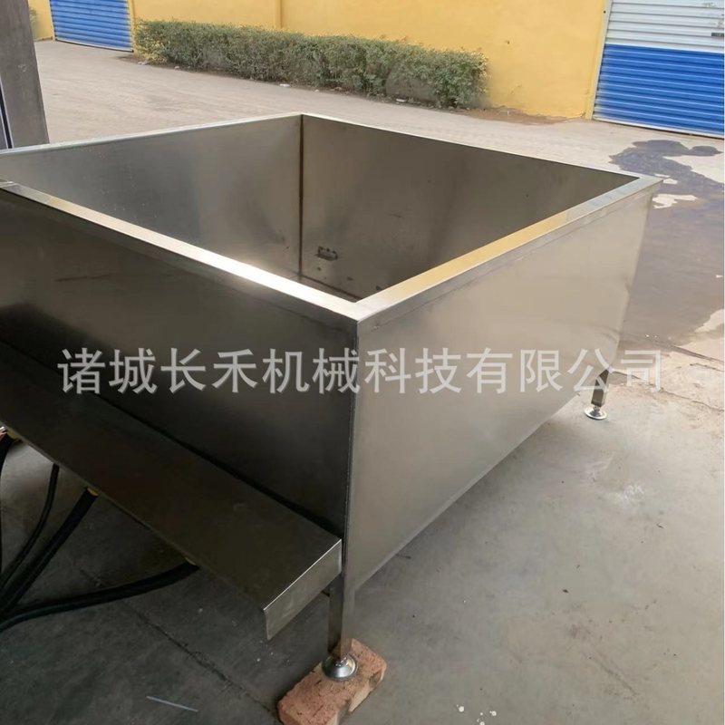 电加热猪羊浸烫设备 厂家定制家禽家畜屠宰浸烫池 方形烫毛烫池