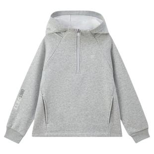 【加绒】eland kids衣恋童装女童卫衣25年冬季新品运动风连帽上衣