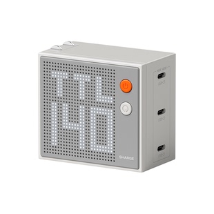 SHARGE闪极点阵屏充电器67W适用iPhone17promax氮化镓快充头双口typec多口苹果安卓华为笔记本电脑macbook