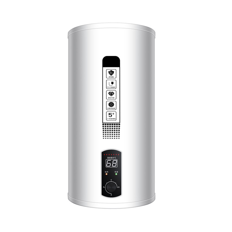家用竖立电热水器左出水+上出水隐藏安装免打孔出水断电竖立安装