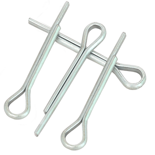 镀锌开口销卡销哨子发夹销A3钢U形销GB91钢肖插销铁销子¢1.5 2 3