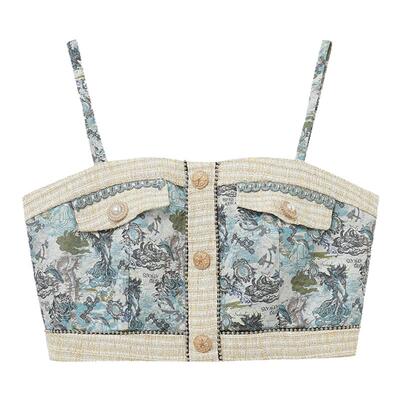 lulualways盐系甜美吊带上衣女款