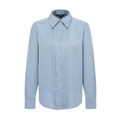 Scofield女装简约光泽感缎面衬衫