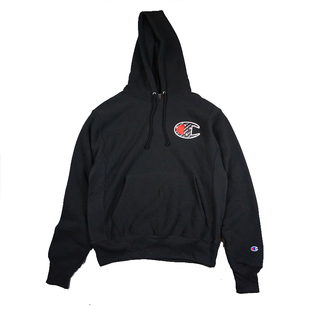 Champion RW 高端美版 草写 刺绣大C 串标LOGO彩标加绒连帽衫 潮