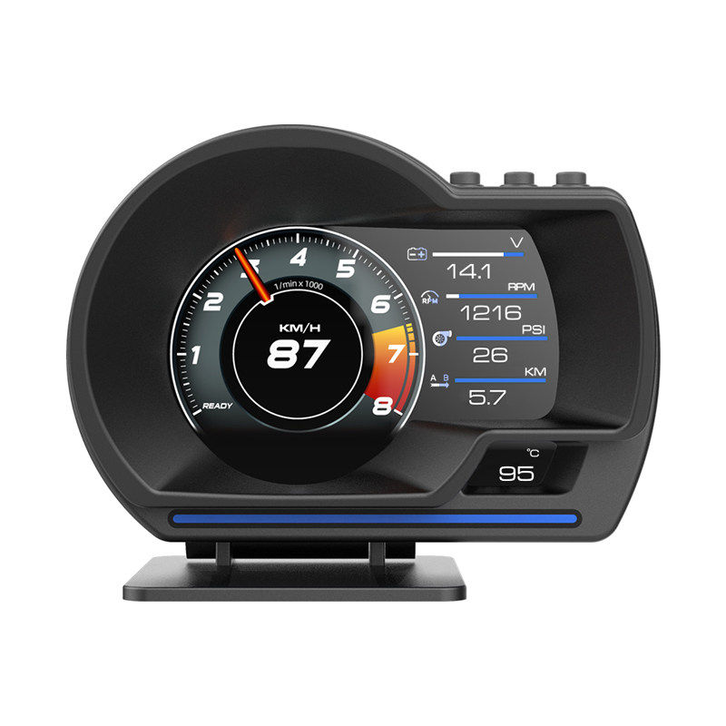 自安平显HUD抬头显示多功能OBD液晶仪表盘PID数据实时监测车A501