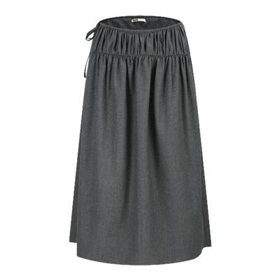 DANZ秋冬高级精纺羊毛中低腰半裙