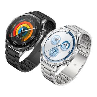 适用华为GT6手表带watch5新款gt5pro三珠不锈钢腕表带GT4运动gt3钛watch4pro全钛金属智能3pro男士链春夏