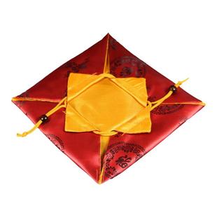 手工紫砂壶锦袋壶衣包装收纳布袋麻布双层束口抽绳壶袋建盏布包