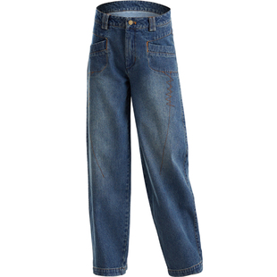 春秋新款高腰阔腿灯笼裤大码休闲宽松花苞裤牛仔收腹妈妈萝卜长裤