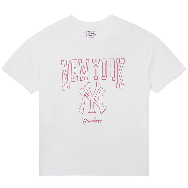 FANATICS x MLB联名洋基队经典NY休闲短袖T恤女款26年夏季半袖潮 联名短实拍商品图