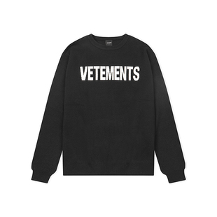 VETEMENTS秋冬环保图标oversize版型男女同款套头针织衫64570003