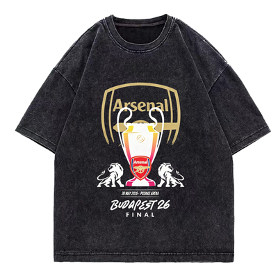 欧冠决赛Arsenal阿森纳短袖t恤男女夏季衣服2026新款纯棉青少年潮