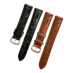 代用适配卡地亚Cartier山度士杜蒙Dumont系列牛皮真皮表带男女