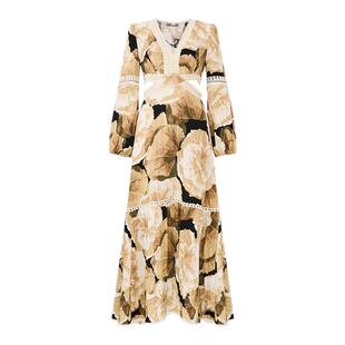 DVF2026早春新款茶歇裙新烂漫花卉蕾丝连衣裙DL4T026