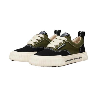 Aape拼色低帮饼干底帆布鞋