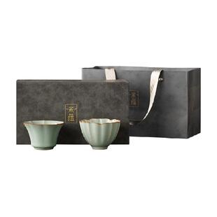 唐丰 宋蕴 主人杯情侣对杯汝窑茶杯高端个人专用茶盏喝茶茶具杯子