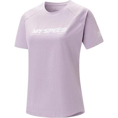 特步跑步T恤女官方夏季新款圆领短袖训练运动上衣975328010149