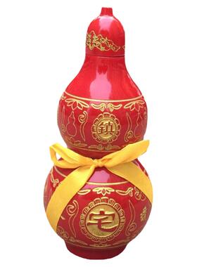 红色葫芦摆件太极八卦客厅玄关