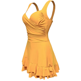 泳衣女连体新款泳装高级感性感纯欲风小胸大胸泳衣保守泡温泉泳装