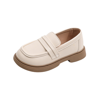 女童鞋英伦学院风小皮鞋乐福JK鞋2025春秋新款男童一脚蹬软底单鞋