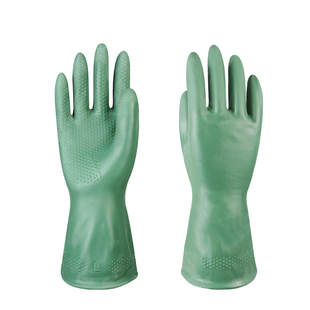 丁基胶耐强酸碱工业防护橡胶尼龙衬里防毒化学溶剂耐酸碱劳保手套