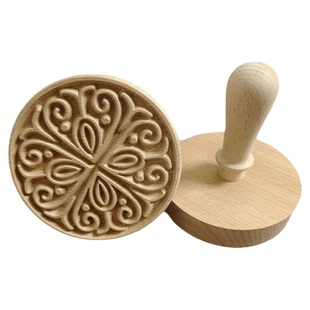 直径10厘米榉木印章苏式月饼点心馒头馍馍糍粑印模压饼器火烧印具
