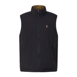 POLOWALK男式羽绒马甲2025冬季新品横线绗缝立领双面穿羽绒马甲