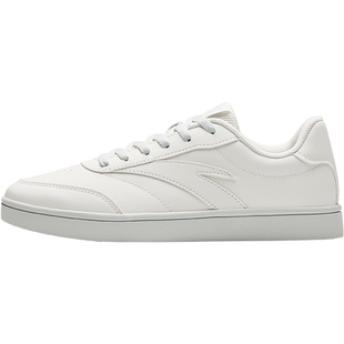 安踏板鞋女鞋2026春季新款百搭初中生白色薄底德训鞋子小白鞋女款