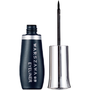 正品华莎纯黑丝柔防水眼线液3.8g 华沙眼线液笔 硬头防水不晕染软