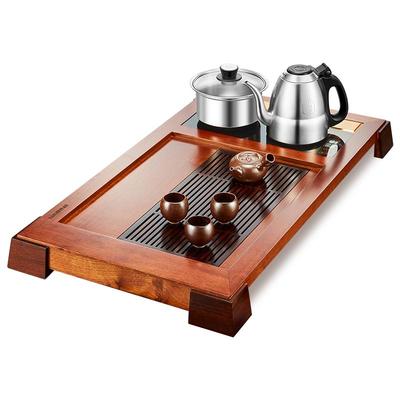 金灶黑檀木古花木全智能茶盘